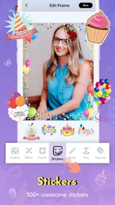 Happy Birthday Photo Frame android App screenshot 2